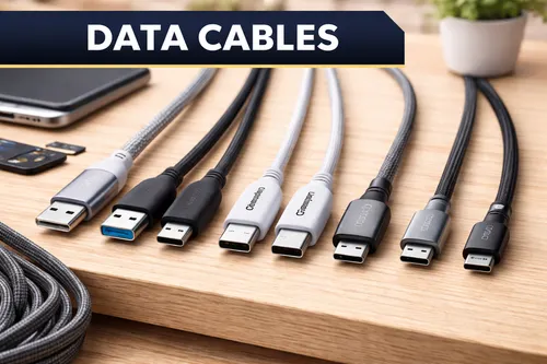 High speed mobile braided data cables
