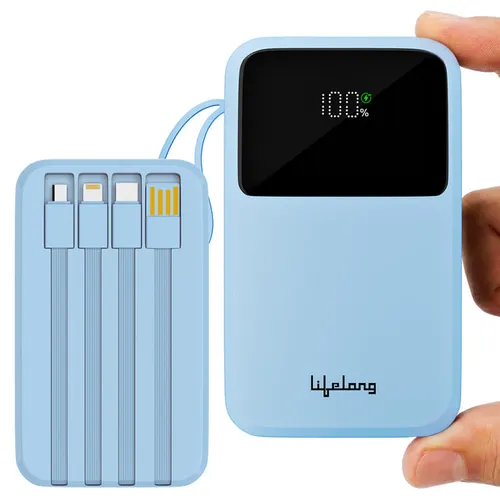 Portable mini power bank with digital display