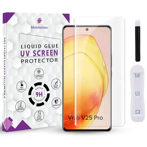 UV tempered glass with UV lamp for curved screen